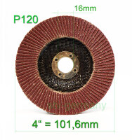 Fächerscheiben 100 x 16 mm / 125 x 22 mm Winkelschleifer Schleifscheiben NEU 60 100 x 16 mm