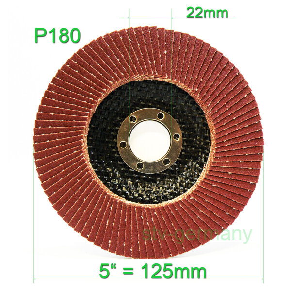 Fächerscheiben 100 x 16 mm / 125 x 22 mm Winkelschleifer Schleifscheiben NEU 180 125 x 22 mm