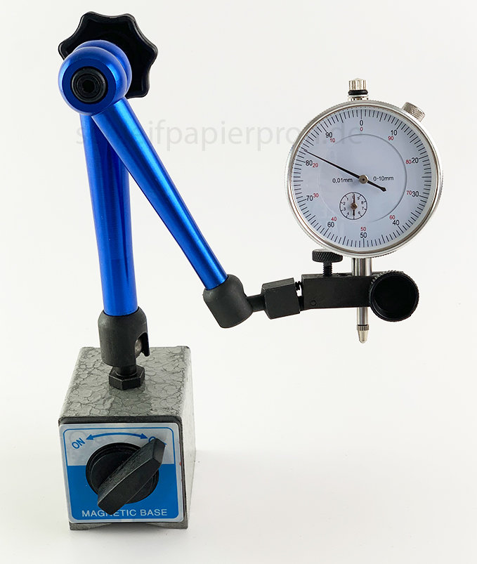 Messuhrhalter Magnet Messstativ mit Mechanischer Uhrhalter für Meßuhr Magnetfuß 