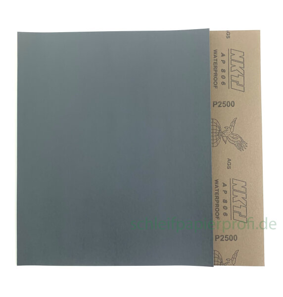 Schleifpapier wasserfest, 230 mm x 280 mm, Körnung 60 - 7000, Nass-Schleifpapier 2500 280 mm x 230 mm