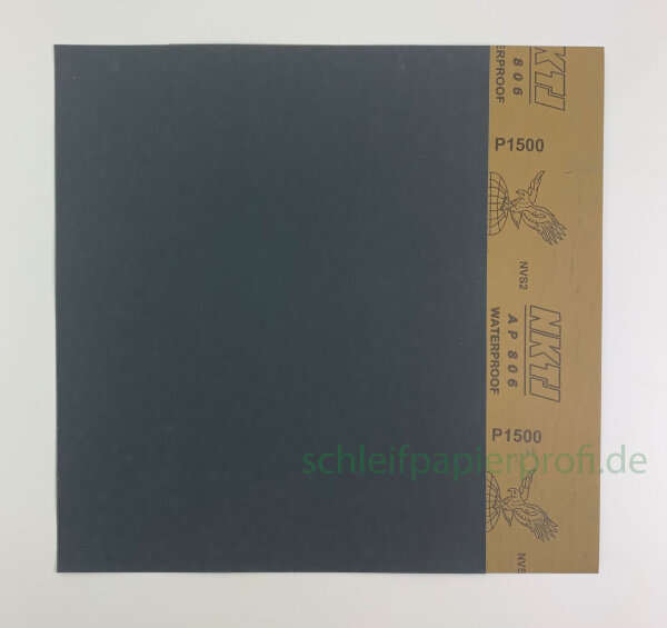 Schleifpapier wasserfest, 230 mm x 280 mm, Körnung 60 - 7000, Nass-Schleifpapier 1500 280 mm x 230 mm