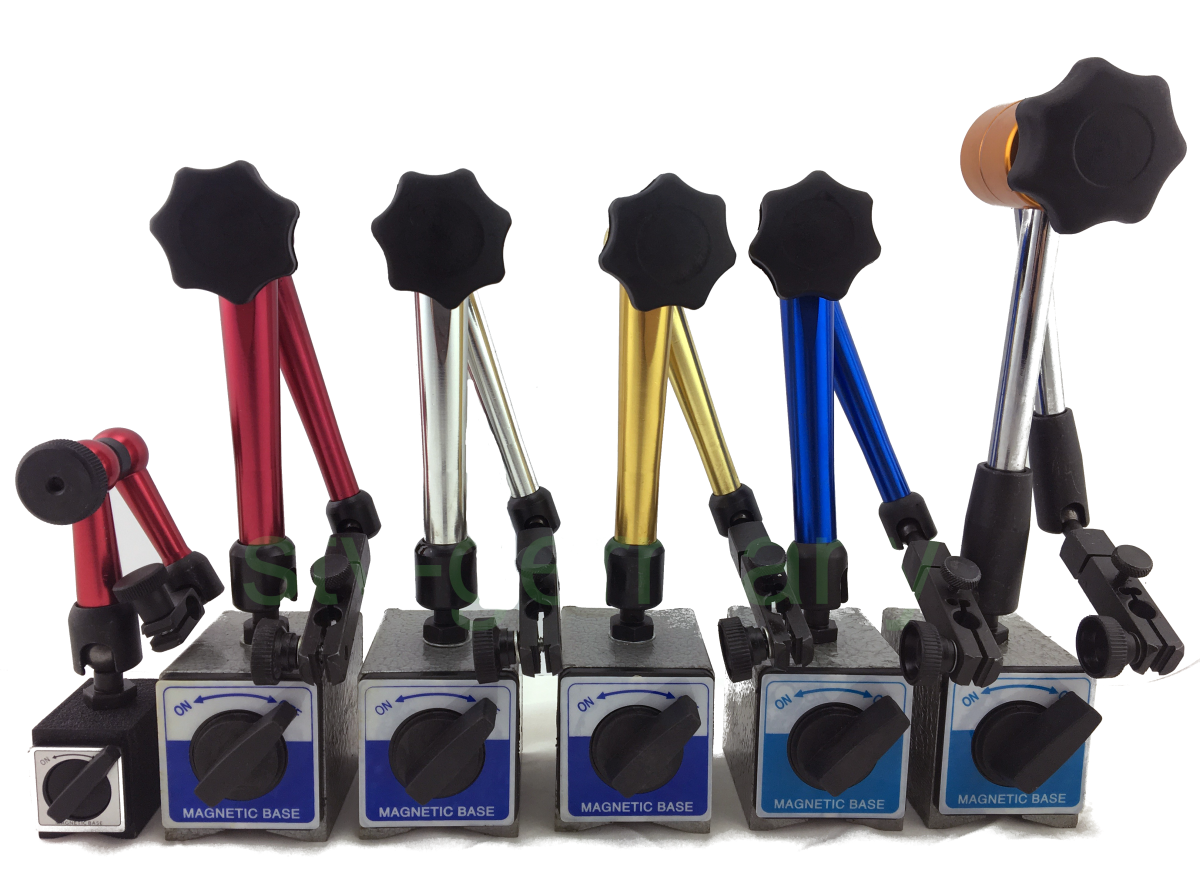 Flexibler Magnetfußhalter mit Messuhr Blau Wandisy Verrückter Magnetfußhalter 